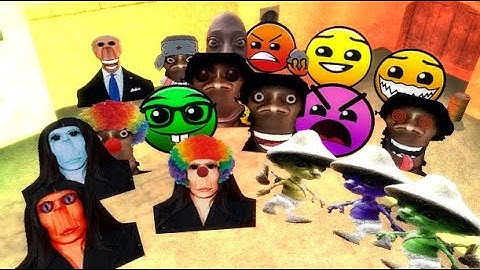 Biden, Geometry Dasah, Clown Aughhhh and Rosalia Smurf Cat ¡¡¡ #garrys_mod Nextbot ¡¡¡  (Gmod)