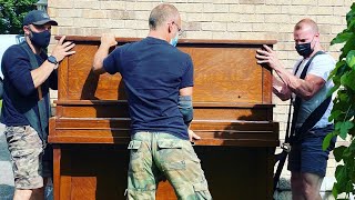 The Easiest Fastest Way to Move a Piano  (How to Move or Lift a Piano or Organ)