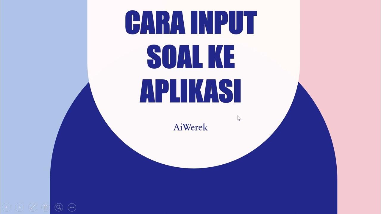 Cara buat soal di aplikasi e learning wmvaa youtube
