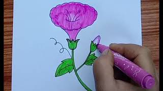 Drawing flower | Drawing for kids | Drawing flower easy for kids