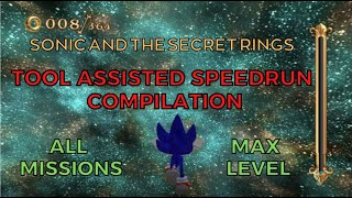 Sonic and the Secret Rings - All Missions, Max Level TAS Compilation