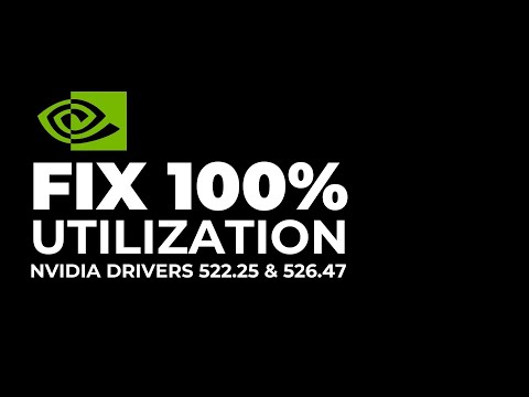 SUPERQUICK Fix for 100% GPU utilization on idle - Nvidia drivers 522.25 and 526.47 high (2022)