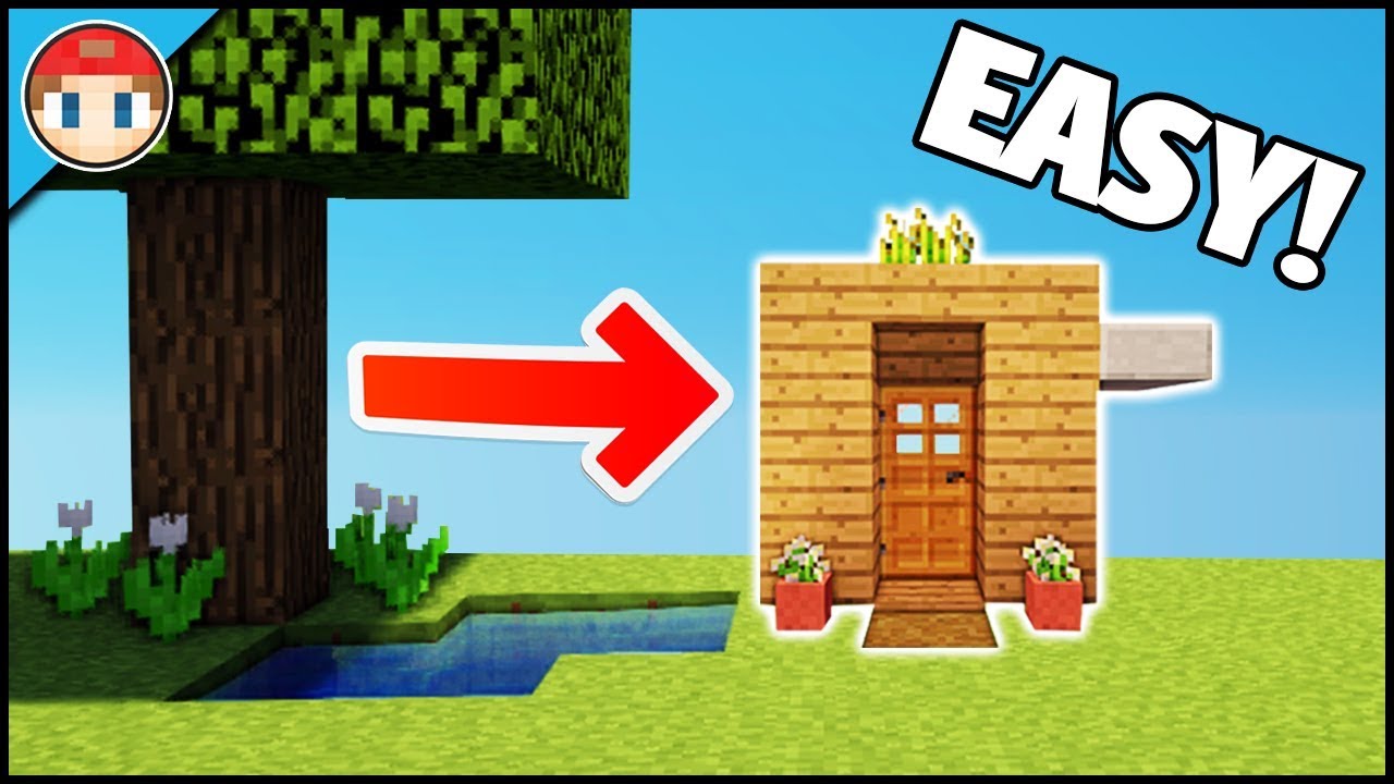 Minecraft: How To Build The Smallest Survival/Starter House! - Smallest ...