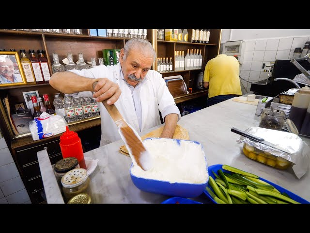 Middle Eastern Food - FAST COOKING SKILLS + Food Tour in Ancient Baalbek, Lebanon! class=