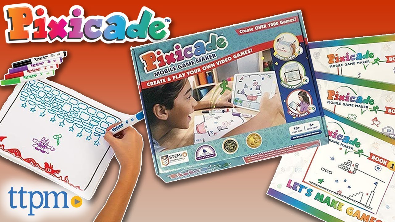 PIXICADE Mobile Game Maker: DRAW CREATE & PLAY YOUR OWN VIDEO GAMES STEM  ART NEW