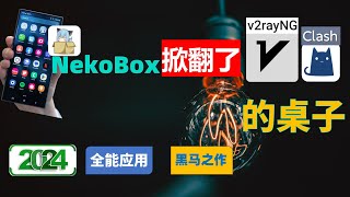 NekoBox掀翻了V2rayNG和Clash 的桌子安卓端科学上网转向Nekobox漂亮惊艳UI自带Sing box内核全能型应用支持全部协议性能异常强大Android科学上网新方向