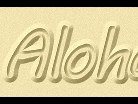 Photoshop Tutorial: SAND TEXT Effect. How to Write Words in Sand from Scratch