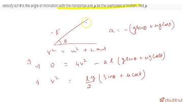 A body is projected up along an inclined plane from the bottom with speed is `2v`.If it reaches the