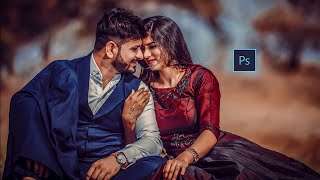 Pre wedding photoshoot | Couple photo editing | Photoshop tutorial screenshot 5