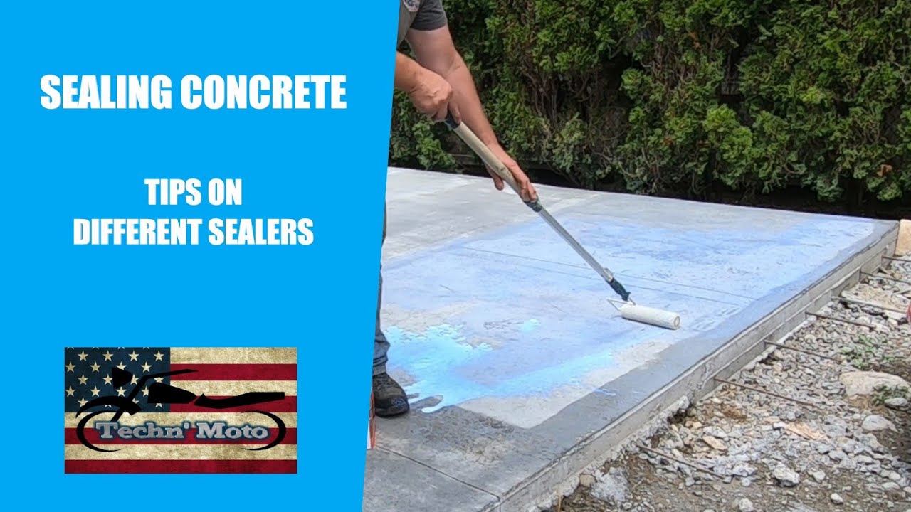 Sealing Concrete- Tips on different sealers | Techn' Moto - YouTube