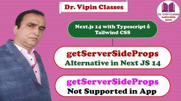 getServerSideProps Alternative in Next JS | getServerSideProps is not supported in App | Next js -57
