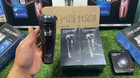 Máy Cạo Râu Porre 156 Bản Cao Cấp Với 3 Lưỡi Tròn Xoay 360 Lưỡi Tự Mài , Chống Nước Cạo Mịn Máy Khẻo