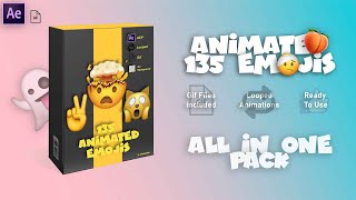 135 Animated Emojis Pack by motion_wise (Videohive)