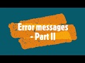 More most common error messages in Stata
