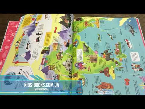 Kids-Books: Детская книга Usborne Big Picture Atlas (Atlases)