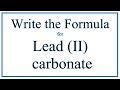 Lead Compounds and Ions Concepts