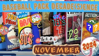 Baseball Pack Decades(ence) - Pack In Time For November