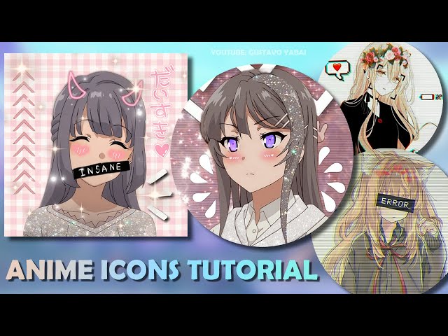 How To Make Anime Icons, Step by step tutorial on PicsArt app
