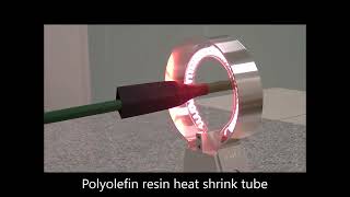 Heat shrink tube processing of resin rods 【Non touch high temp Heat tech Co ,Ltd 】