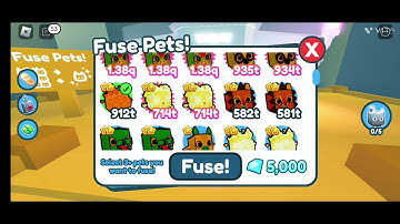 best fusing method to get doodle unicorn pet in psx