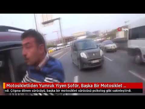 Sefaköy'de Motosikletliden Yumruk Yiyen Sürücü Çılgına Döndü