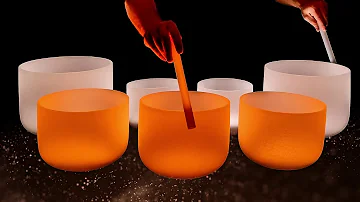 Powerful 432 Hz Crystal Singing Bowls 🧡 Remove Negative Energy With Healing Sounds