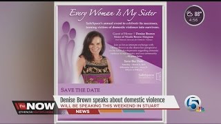Denise Brown speaks about domestic violence Content
