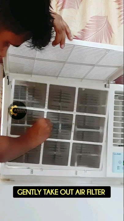 How to Clean Your AC Filter | Lloyd Window AC #shorts