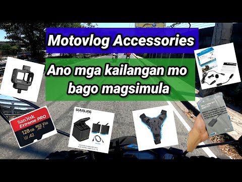 Mga kailangan mo kapag magmomotovlog ka | Motovlog Accessories | GoPro Hero 8 Black