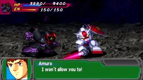 Super Robot Wars A Portable (EN) - Gundam All Attacks