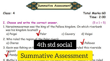 4th std Social Summative assessment workbook answers / ennum ezhuthum workbook answers 2025