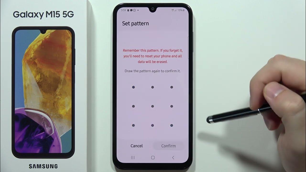 how-to-change-screen-lock-on-samsung-galaxy-m15-5g-edit-screen-lock