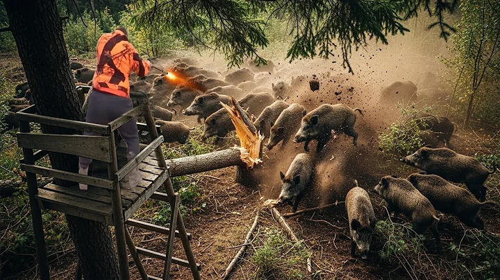 Top 100 Wild Boar Shooting Footage - Unbelievable Battle, How Texas Farmer Deal with Invasive Boars