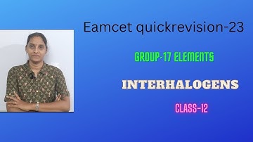 Interhalogen compounds//group 17//halogens