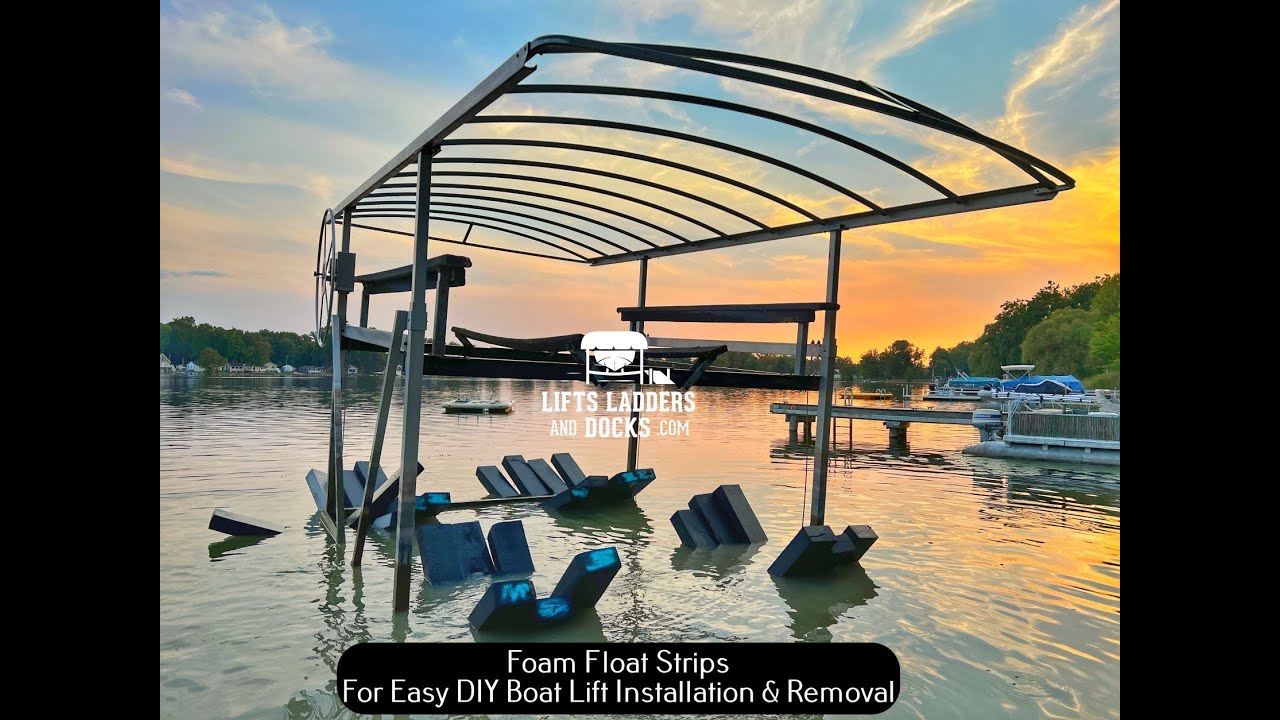 Foam Float Strips & Boat Lift Crane For DIY Easy Boat Lift/ Hoist