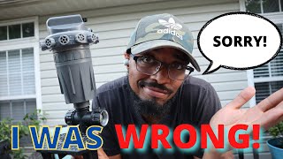 Orbit  Precision Arc 2800-sq ft Rotating Spike Lawn Sprinkler review/re-visit!!!!! I WAS WRONG!!!!