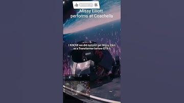 Thumbnail of Missy Elliott performs at Coachella as a Transformer. #celebrity #performance #coachella #news