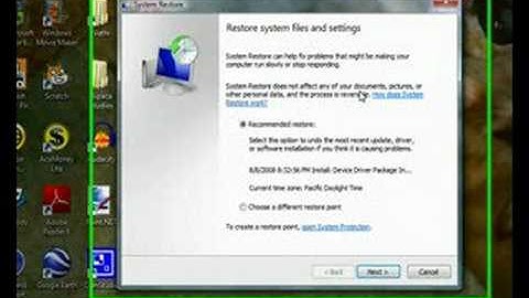 How to Create A System Restore Point on Vista