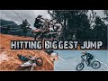 Hitting biggest jump in nepal  mountain biking and dirt biking  suman tmg