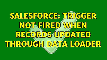 Salesforce: Trigger Not fired when records updated through data loader