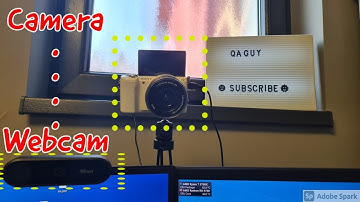 Webcam vs Camera | Trust Tyro HD vs Sony A5100 (USB - no capture card)