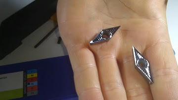 Toolholder SVJCR 2525M16 & VCGX 160404-ANX turning inserts.