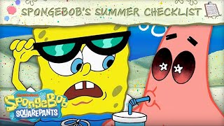 SpongeBob's Summer Checklist  | SpongeBob