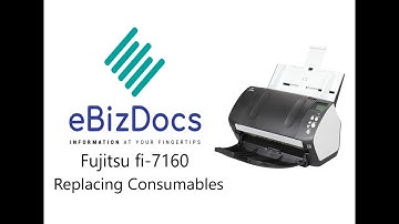 Replacing Consumables for a Fujitsu fi-7160 Scanner