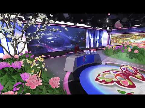 Virtual TV News Studio and SEEDER Robotic Crane