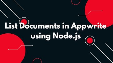 📄 List Documents in Appwrite using Node.js – Easy Step-by-Step Guide