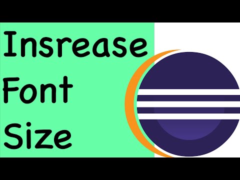 How to increase change font size in Eclipse IDE on MacOS / Windows 10 - change Font Type in Editor