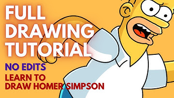 How To Draw Homer Simpson | Full Digital Art Process By Artma August 2022