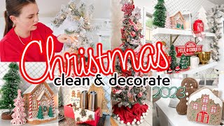 🍪NEW 2023🍪 Christmas Clean and Decorate with Me | Gingerbread Christmas Decor | Kitchen Christmas