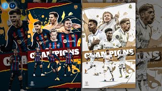 How To Make A Football Poster Just Using Pixellab And Lightroom